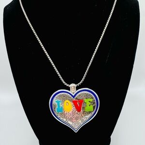 Brighton Summer of Love Heart Necklace